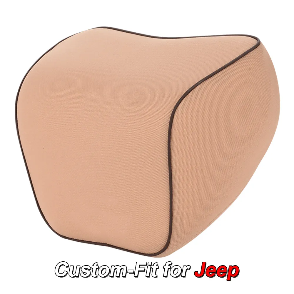 Lumbar Support Cushion for Car and Headrest Neck Pillow Kit, Custom-Fit For Car, Ergonomically Design for Car Seat, Car Accessories WAJE254