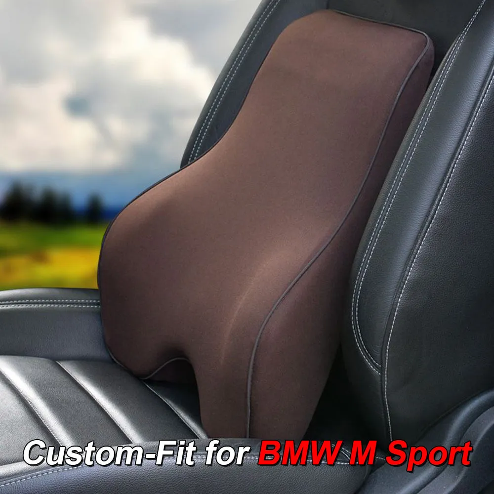 Lumbar Support Cushion for Car and Headrest Neck Pillow Kit, Custom-Fit For Car, Ergonomically Design for Car Seat, Car Accessories WAKO254
