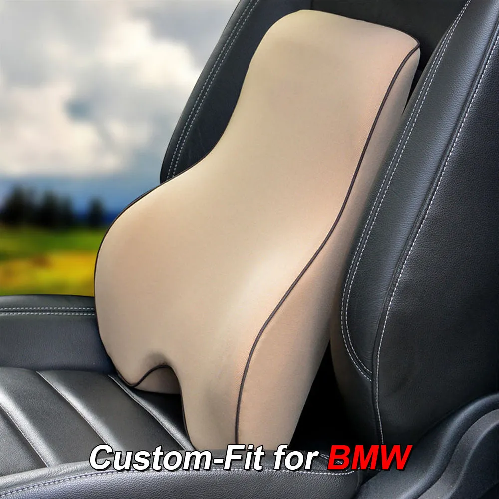 Lumbar Support Cushion for Car and Headrest Neck Pillow Kit, Custom-Fit For Car, Ergonomically Design for Car Seat, Car Accessories WAKX254