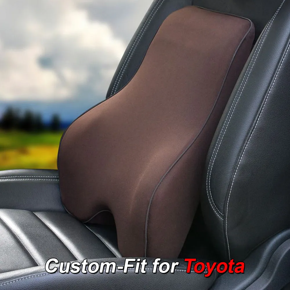 Lumbar Support Cushion for Car and Headrest Neck Pillow Kit, Custom-Fit For Car, Ergonomically Design for Car Seat, Car Accessories WAPF254
