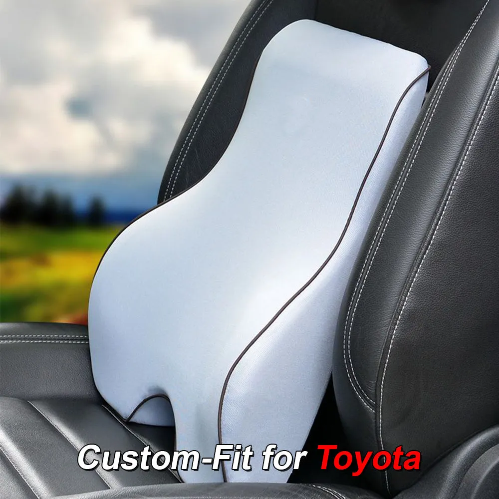 Lumbar Support Cushion for Car and Headrest Neck Pillow Kit, Custom-Fit For Car, Ergonomically Design for Car Seat, Car Accessories WAPF254