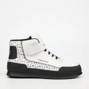 Mazerata Valentino 1 Print Boot White