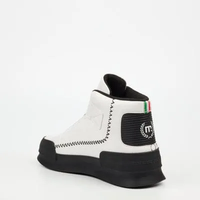 Mazerata Valentino 1 Print Boot White