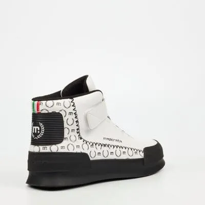 Mazerata Valentino 1 Print Boot White