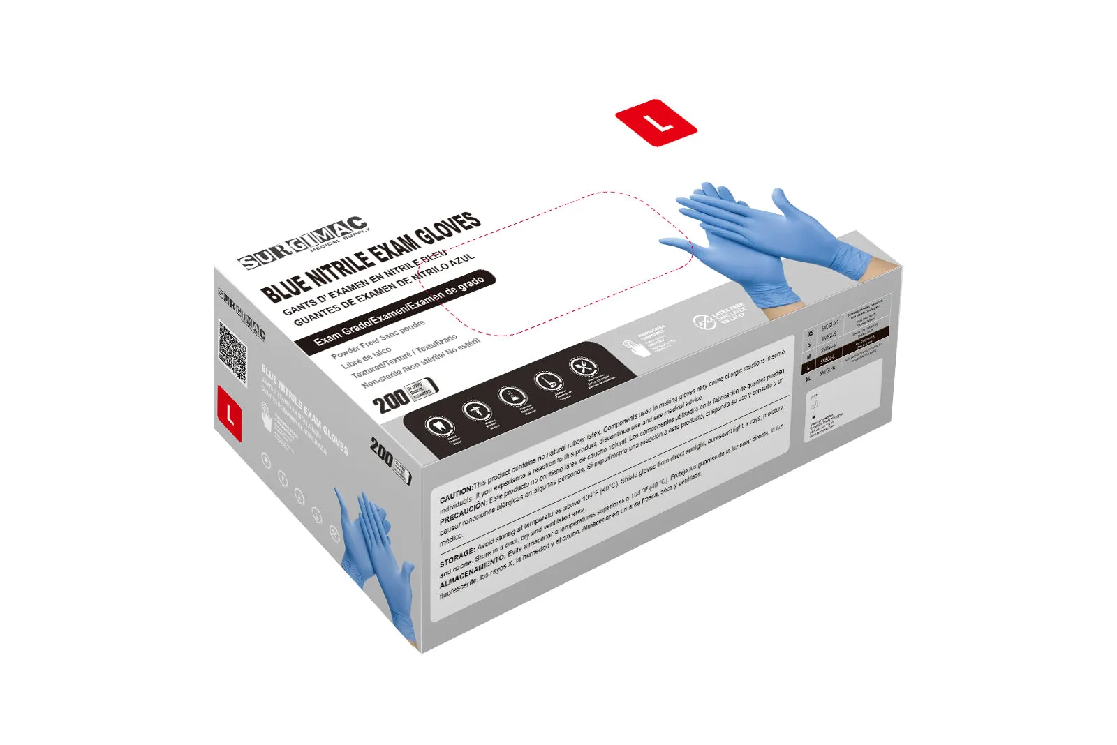 Medical Nitrile Examination Gloves MaxSoft: Comfortable, Flexible, and Durable