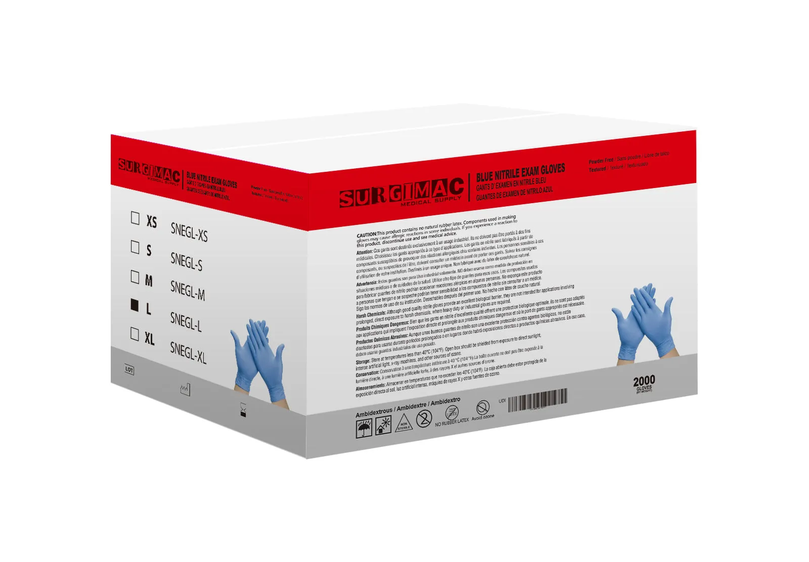 Medical Nitrile Examination Gloves MaxSoft: Comfortable, Flexible, and Durable