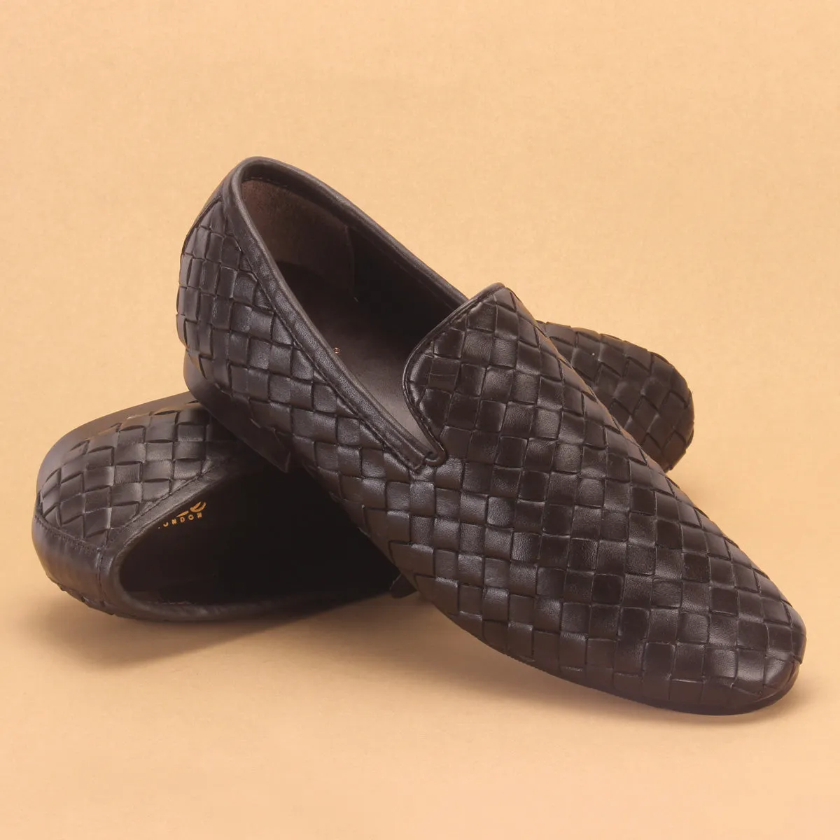 Men "GYTORE" Leather Slide In Dress Shoes