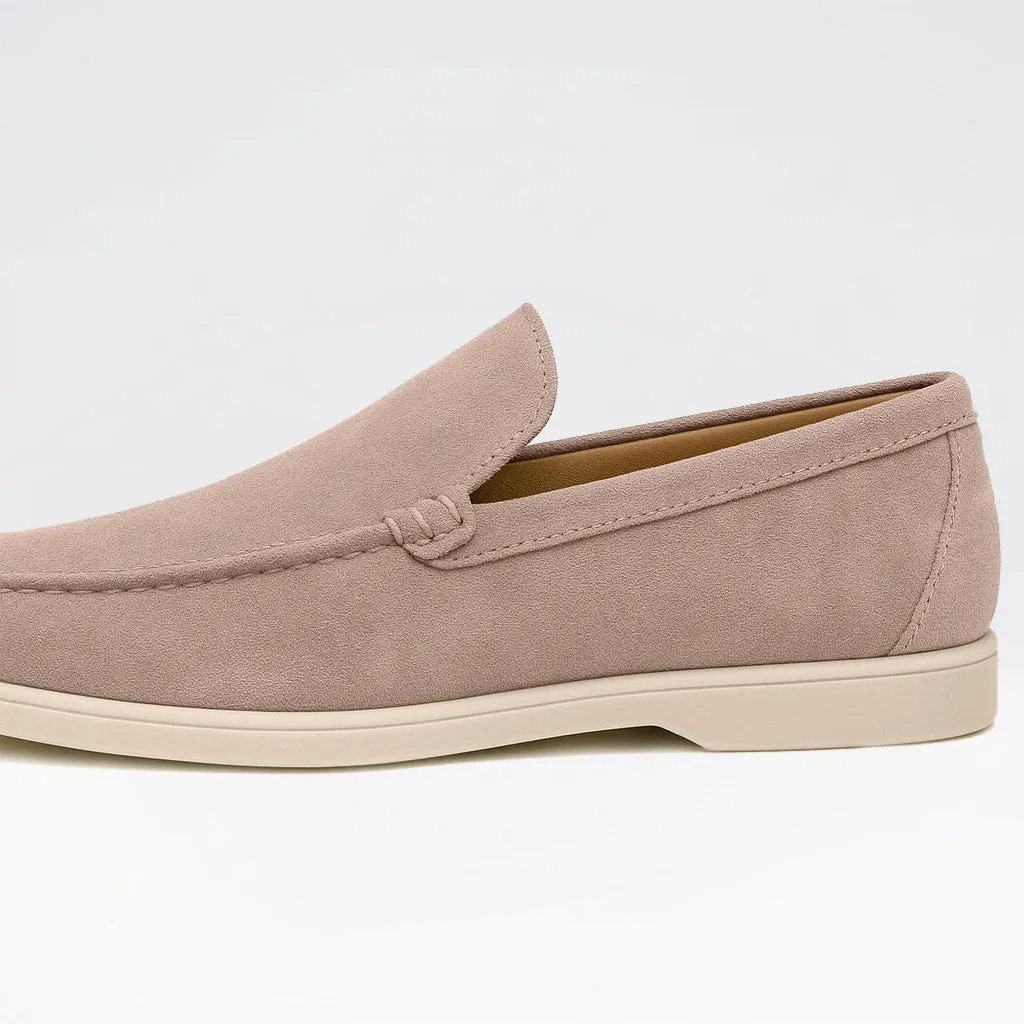 Men's – Loafers – Suede Material, Classic Design – Casual Footwear
