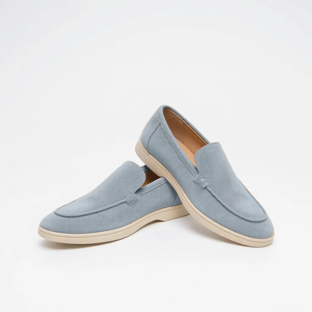 Men's – Loafers – Suede Material, Classic Design – Casual Footwear