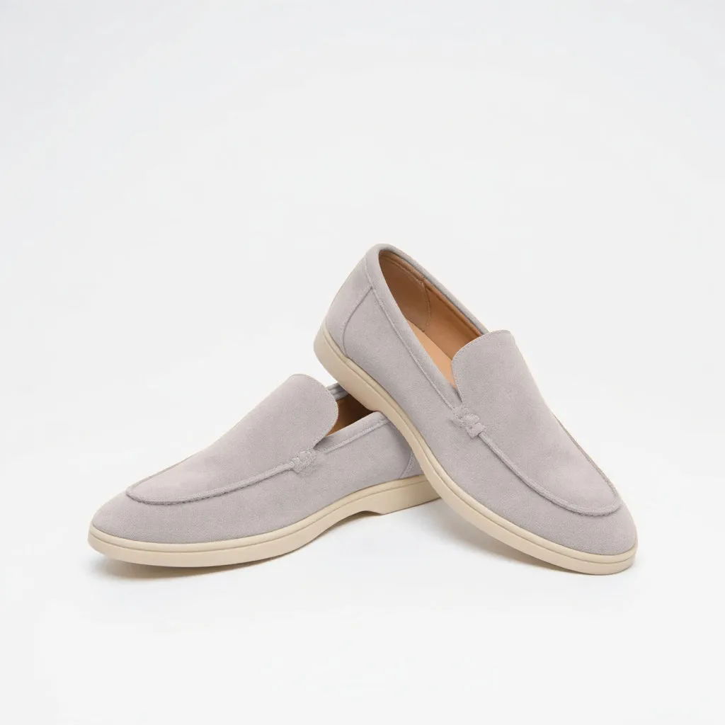 Men's – Loafers – Suede Material, Classic Design – Casual Footwear