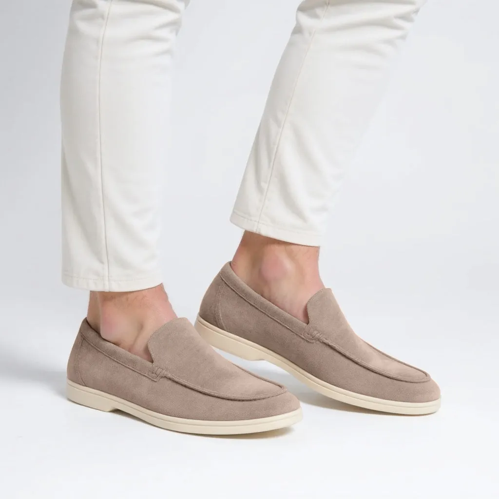 Men's – Loafers – Suede Material, Classic Design – Casual Footwear