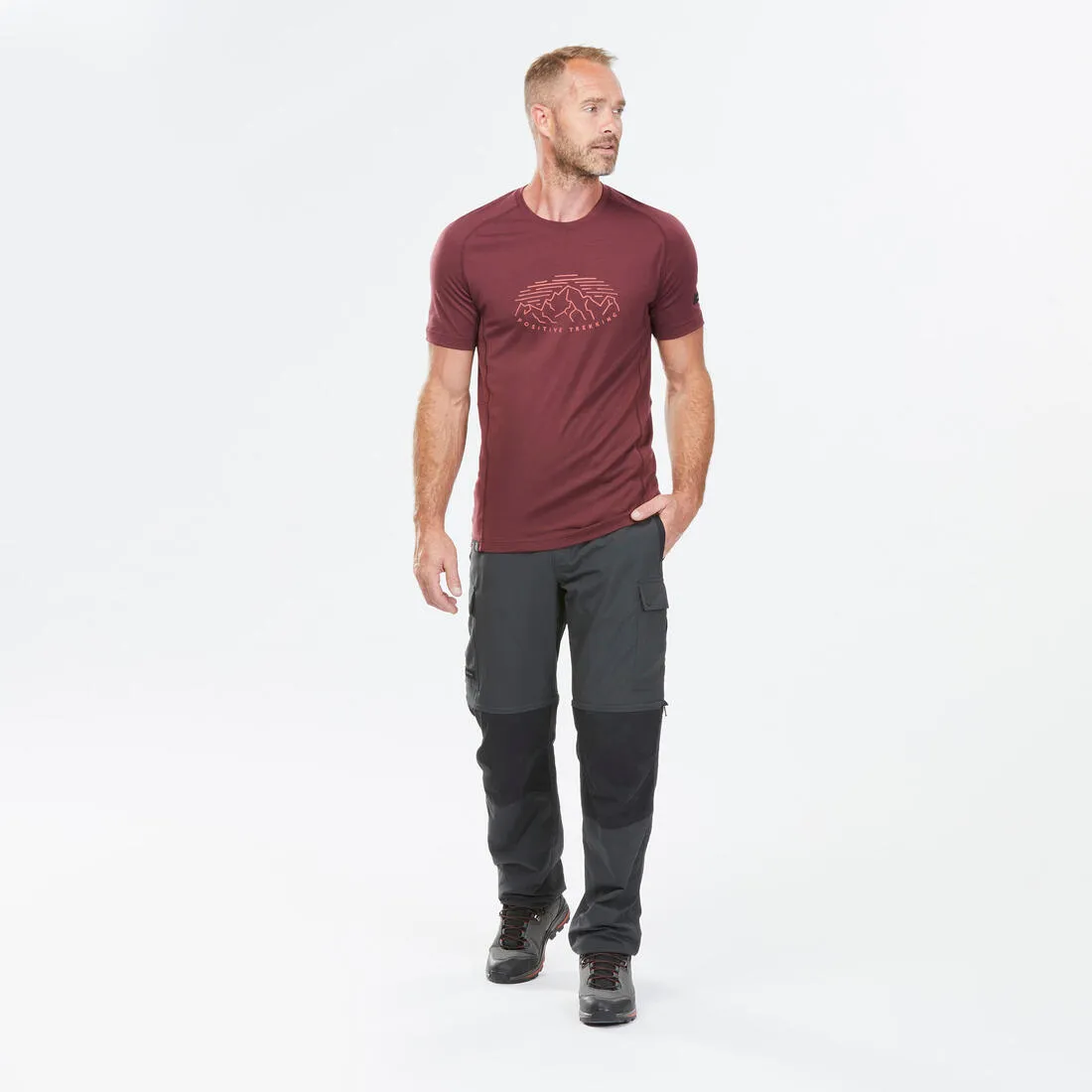 Men’s Modular and Durable Mountain Trekking Trousers MT100