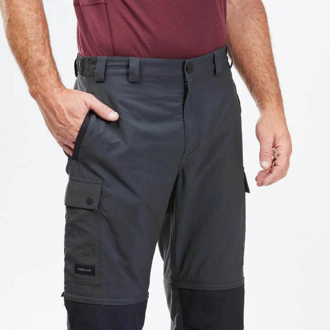 Men’s Modular and Durable Mountain Trekking Trousers MT100