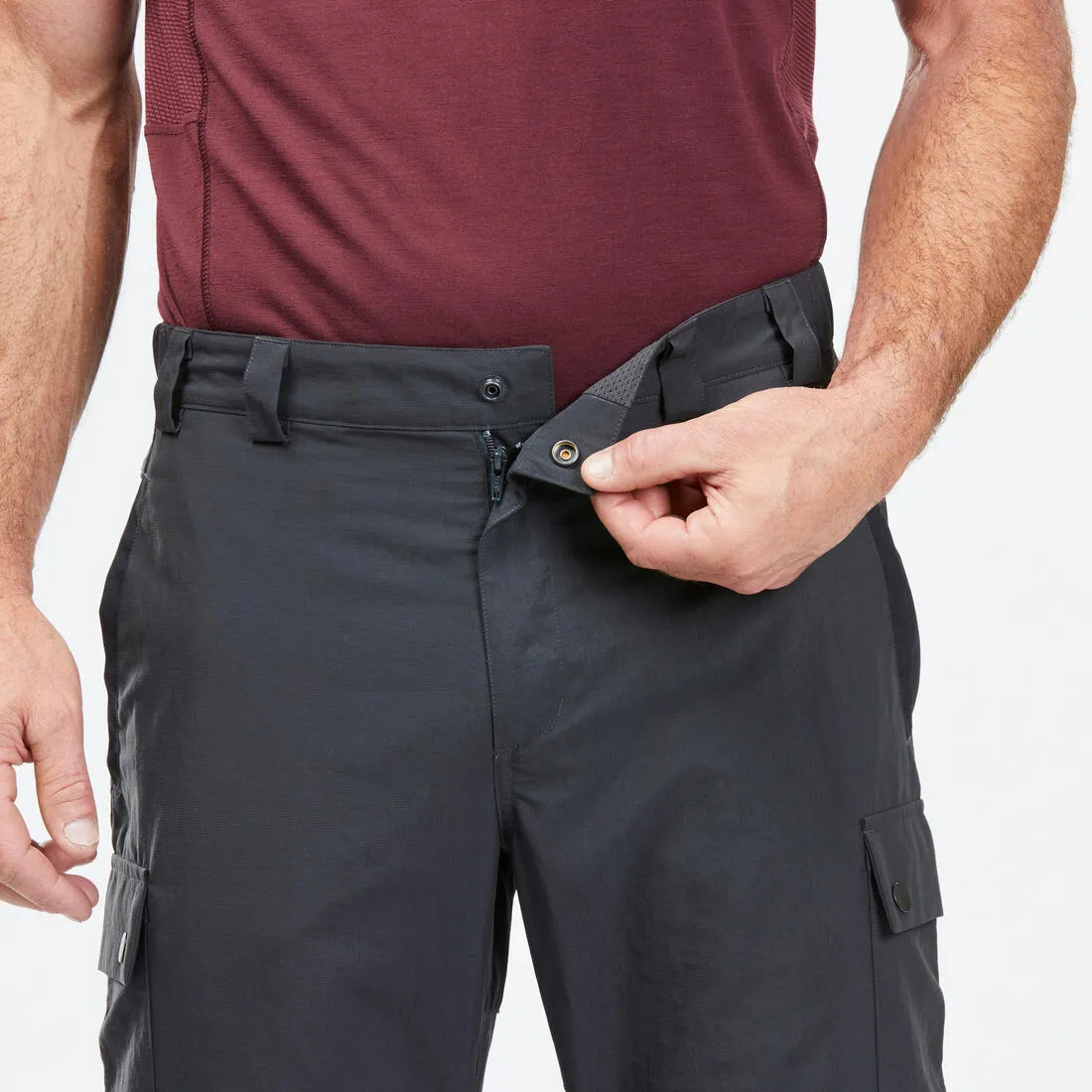Men’s Modular and Durable Mountain Trekking Trousers MT100