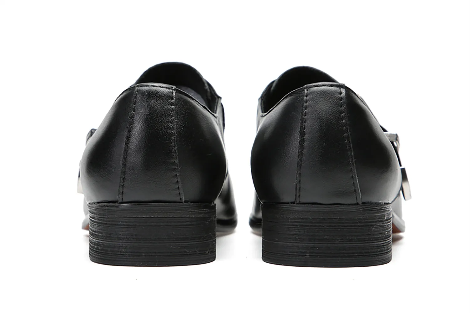 Men's Single Buckle Monk Strap Loafers