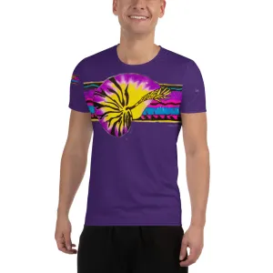 Micronesian Nautilus All-Over Print Men's Athletic T-shirt