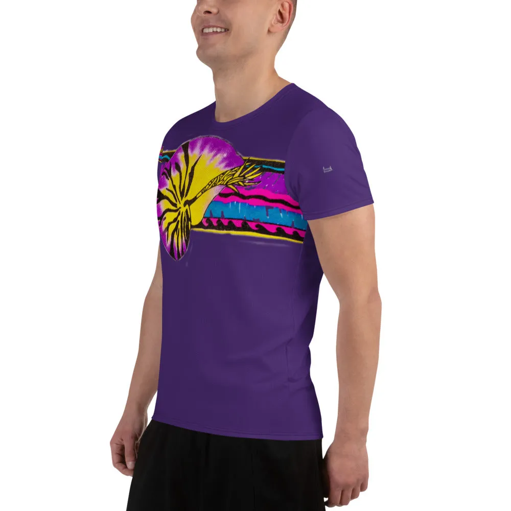 Micronesian Nautilus All-Over Print Men's Athletic T-shirt