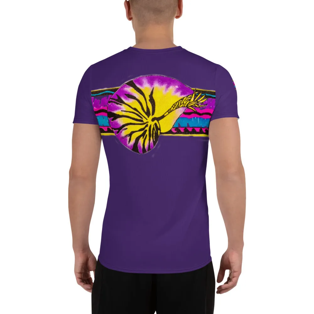 Micronesian Nautilus All-Over Print Men's Athletic T-shirt