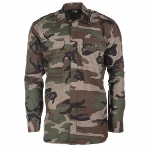 Mil-Tec Ripstop Field Shirt Woodland Camo
