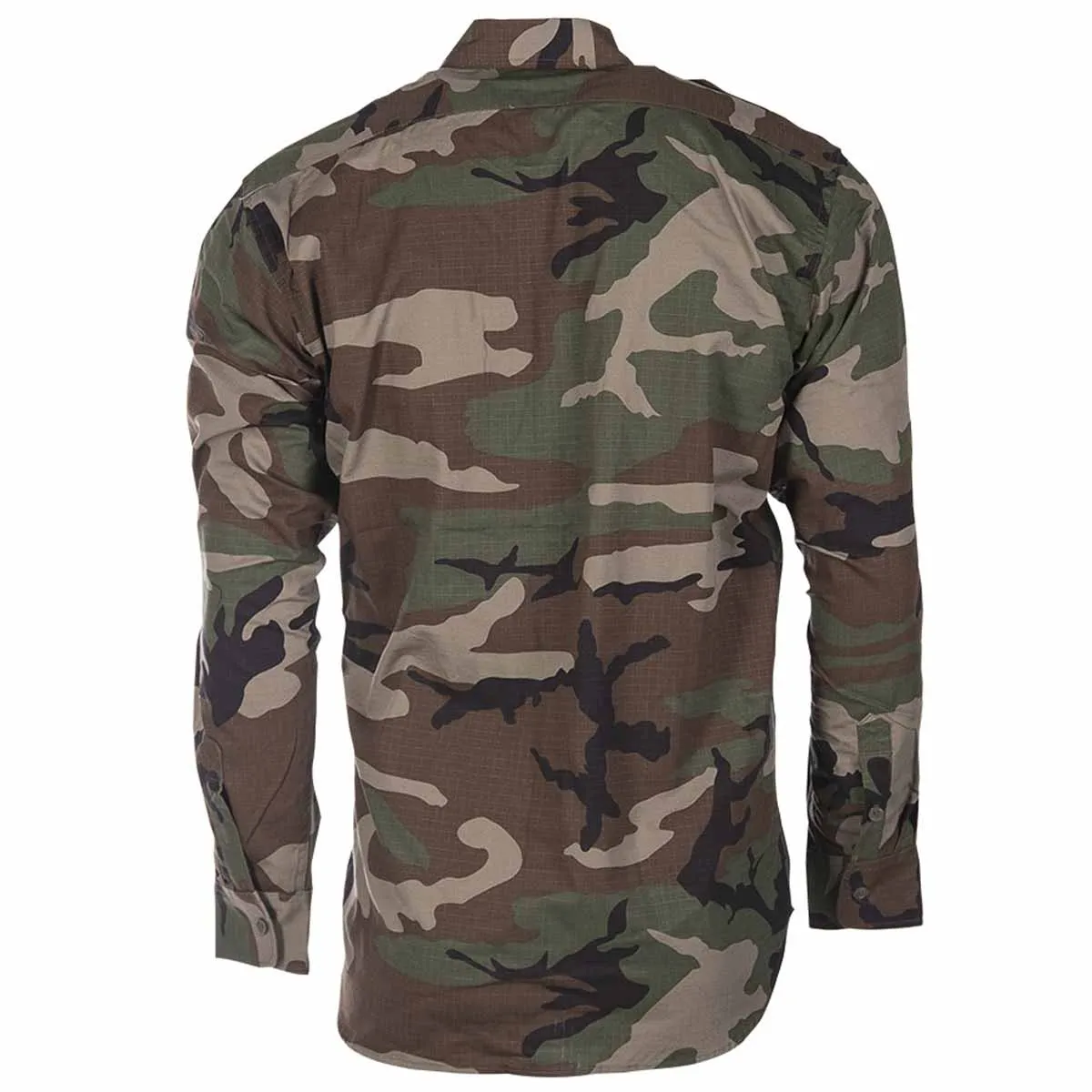 Mil-Tec Ripstop Field Shirt Woodland Camo