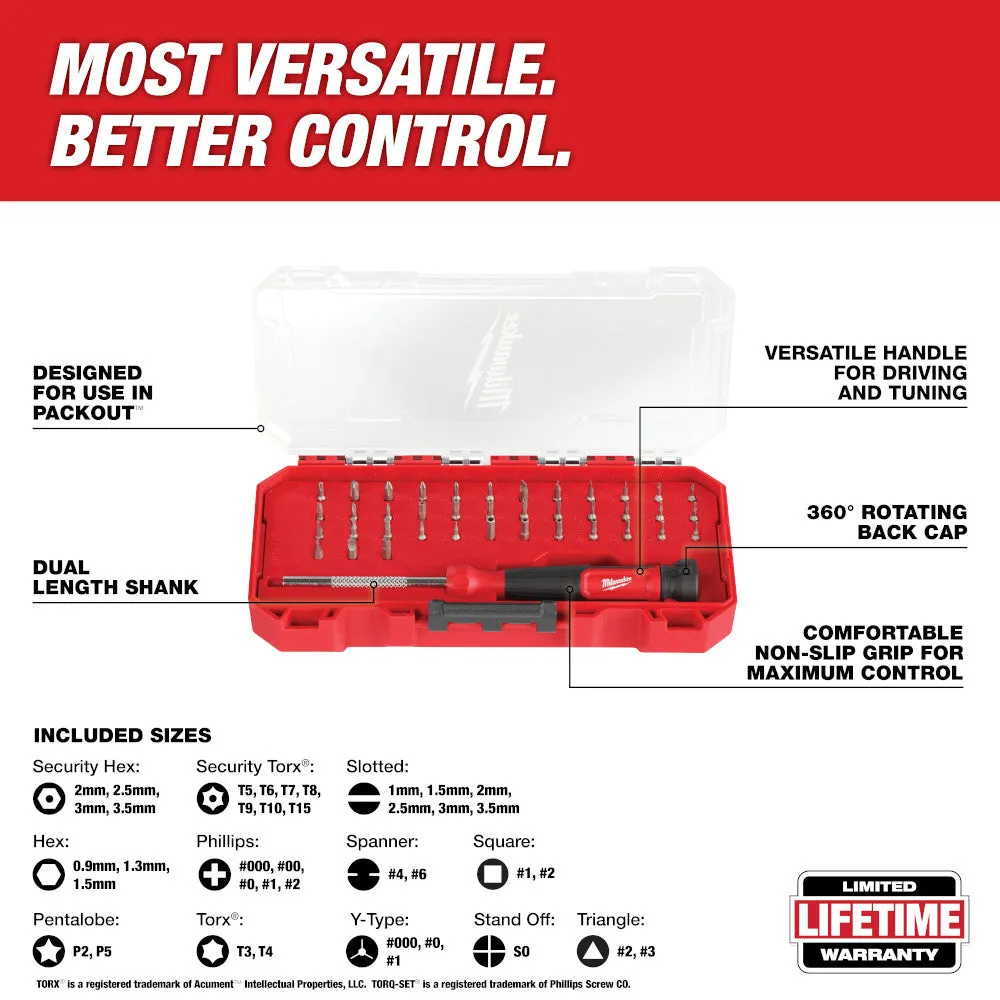 Milwaukee 48-22-2935 39-in-1 Precision Multi-Bit Screwdriver