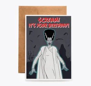 Monster's Bride Birthday Card