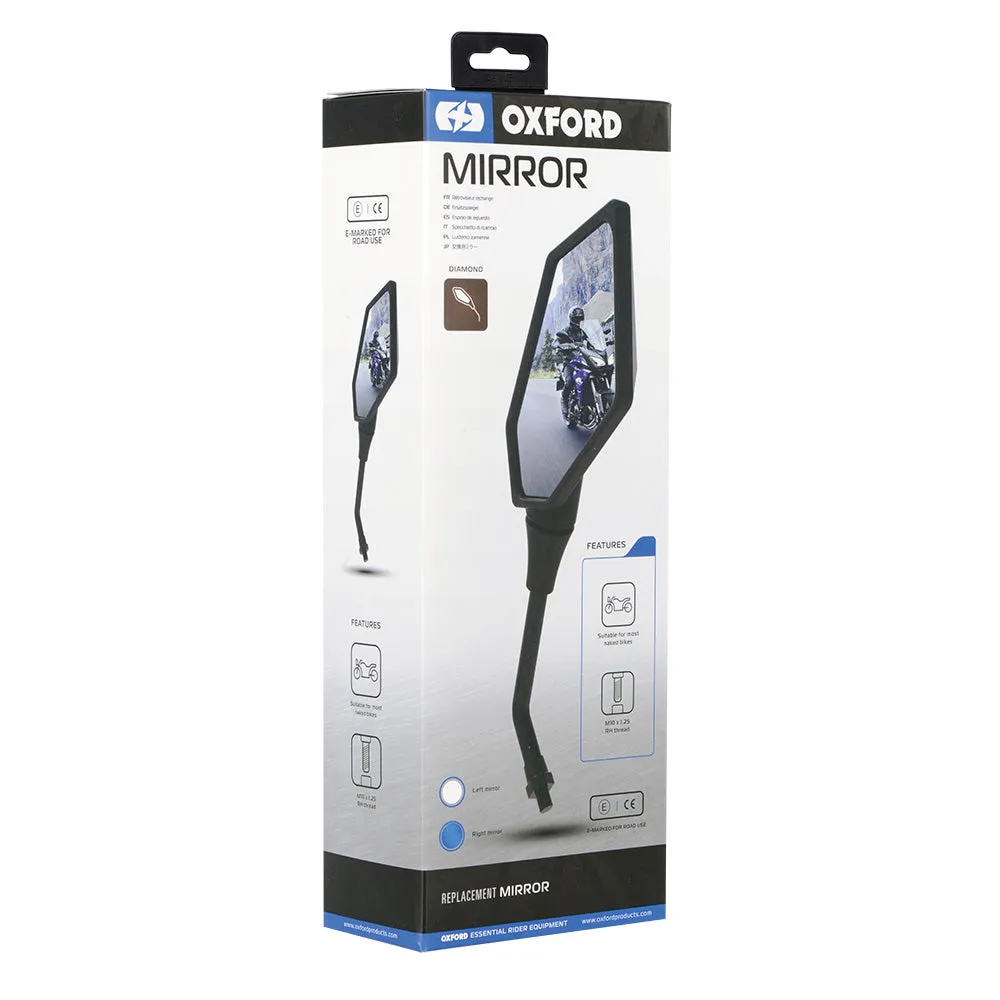 Moto Mirror Oxford Mirror Diamond, Right