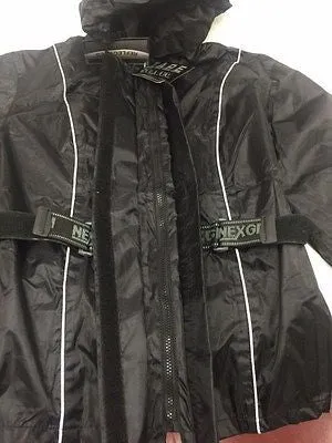 MOTORCYCLE MOTORBIKE RAIN GEAR WOMENS RAIN SUIT WATERPROF LIGHTWEIGHT BLK