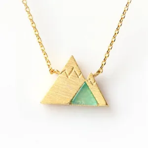 Mountain Necklace with stone