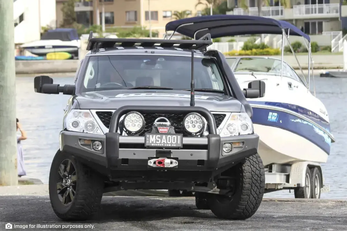 MSA Towing Mirror compatible with Toyota Hilux Black