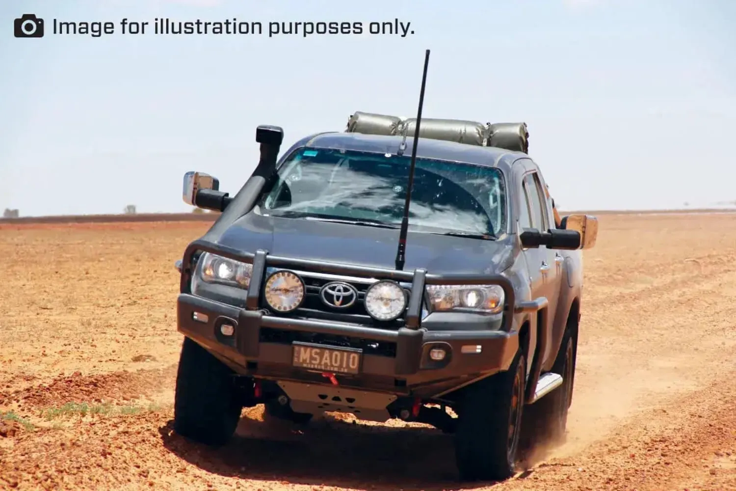 MSA Towing Mirror compatible with Toyota Land Cruiser 70-79 Series Black