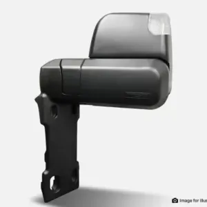 MSA Towing Mirror compatible with Toyota Land Cruiser 70-79 Series Black