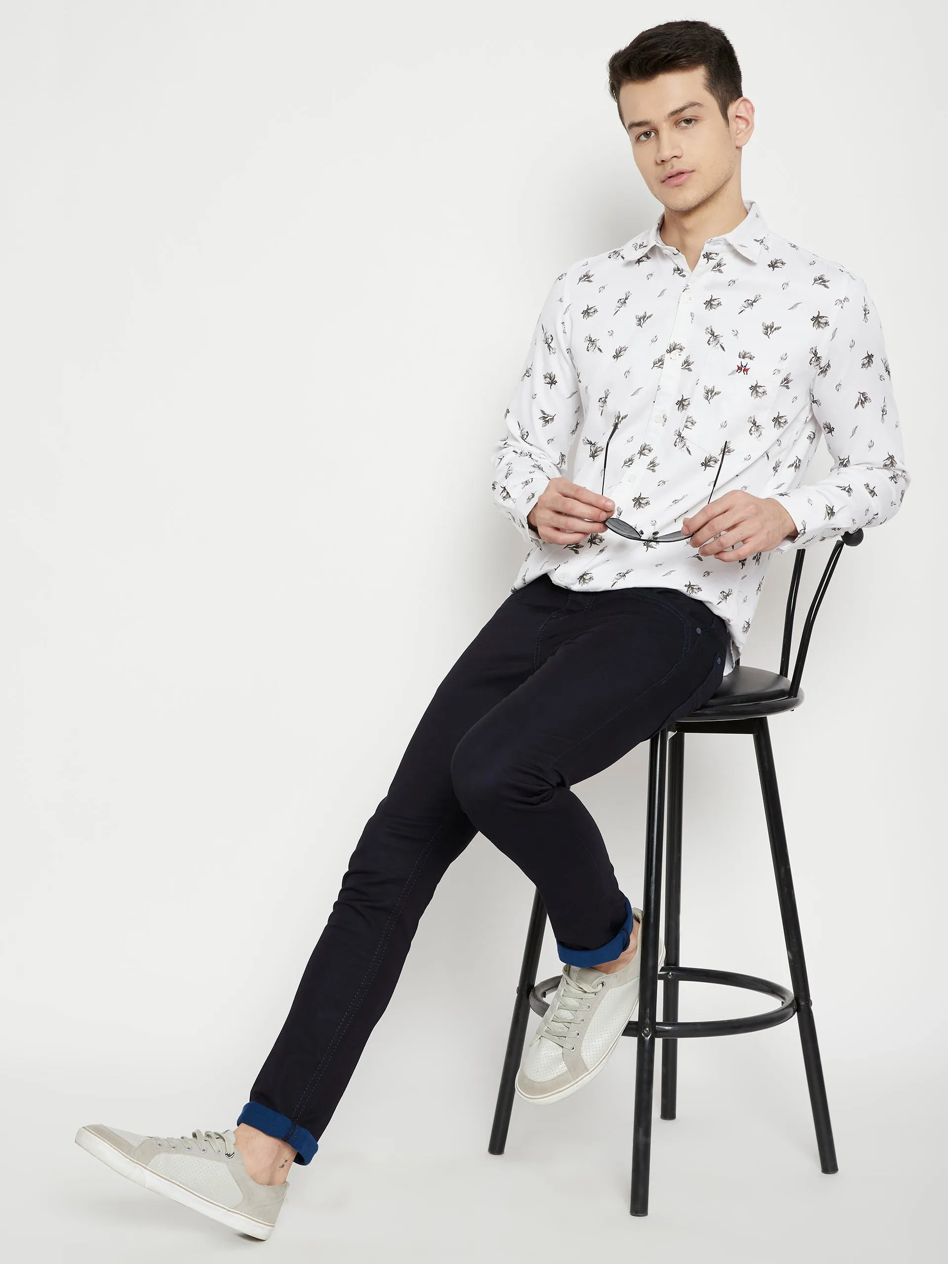 Navy Blue Slim Fit Jeans