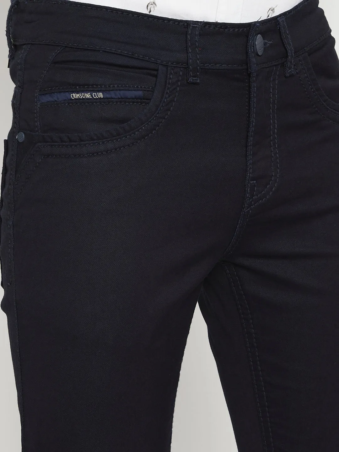 Navy Blue Slim Fit Jeans