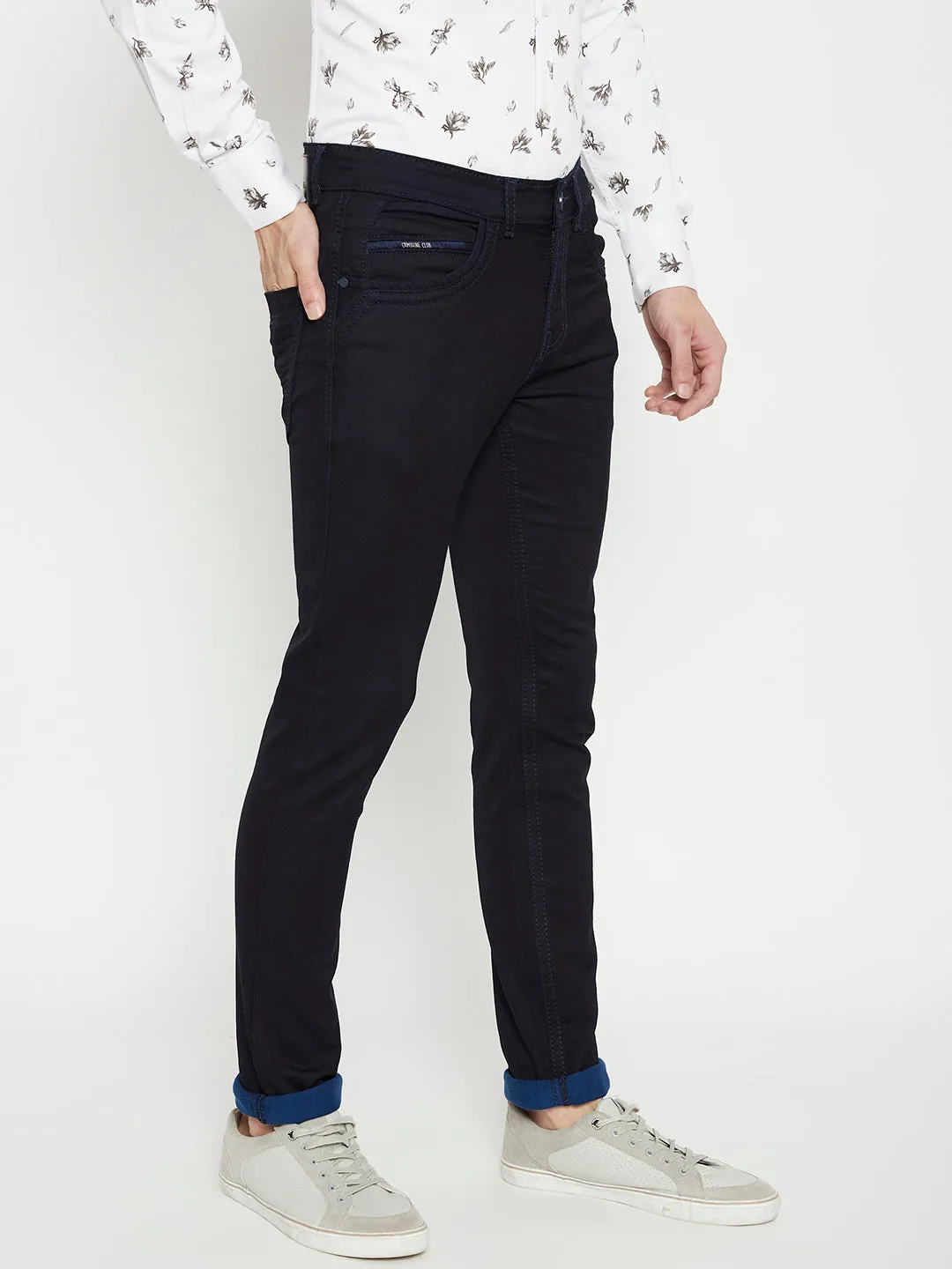 Navy Blue Slim Fit Jeans