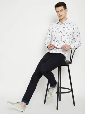 Navy Blue Slim Fit Jeans