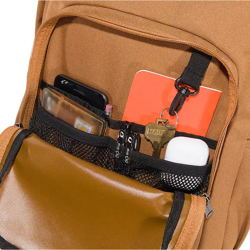 Navy Carhartt Classic Laptop Bag (Brown)