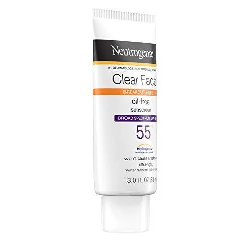 Neutrogena Clear Face, protector solar en loción de amplio espectro. 3 fl. oz/88ml