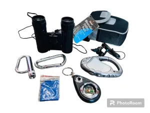 New Binocular 7 Piece Utility kit! Great for Camping, Hiking, Boating etc