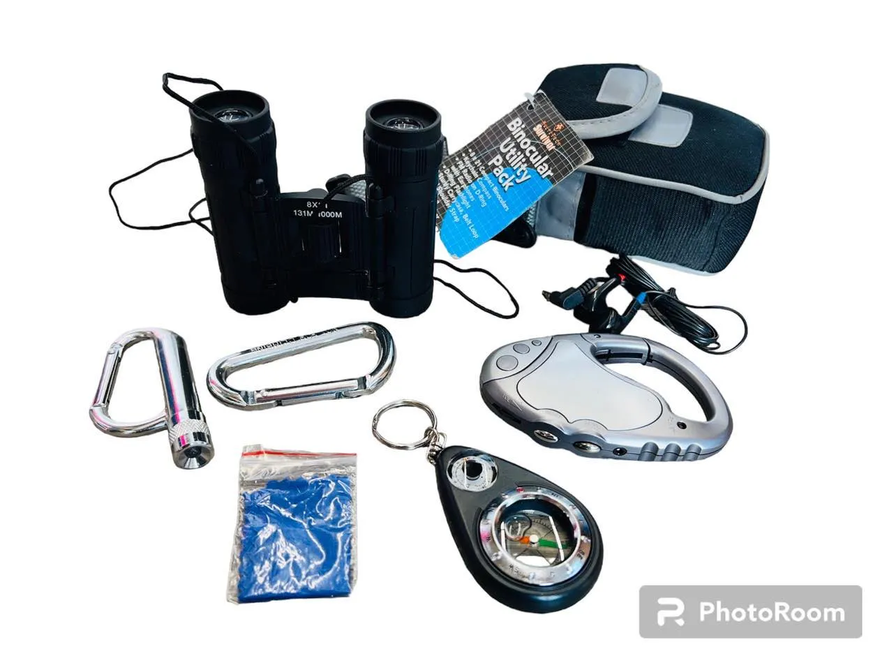 New Binocular 7 Piece Utility kit! Great for Camping, Hiking, Boating etc
