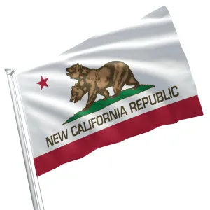 New California Republic California State USA United States of America Flag Banner