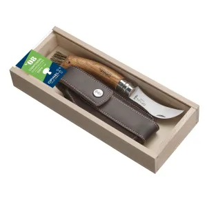 No.08 Oak Wood Mushroom Knife with Sheath