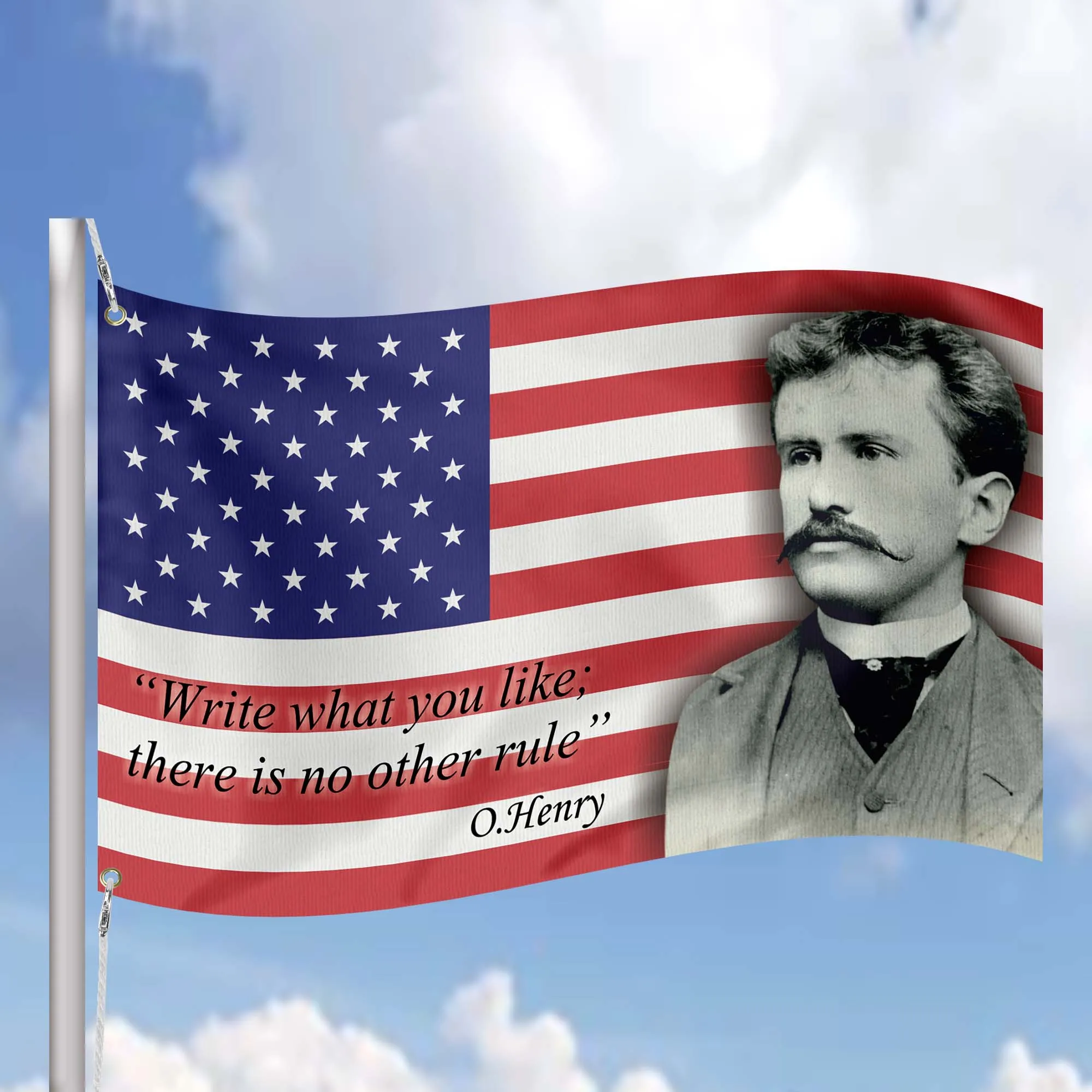 O. Henry USA Writer Flag Banner