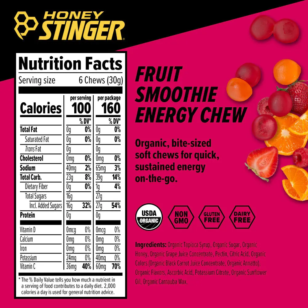 Organic Energy Chews - Fruit Smoothie