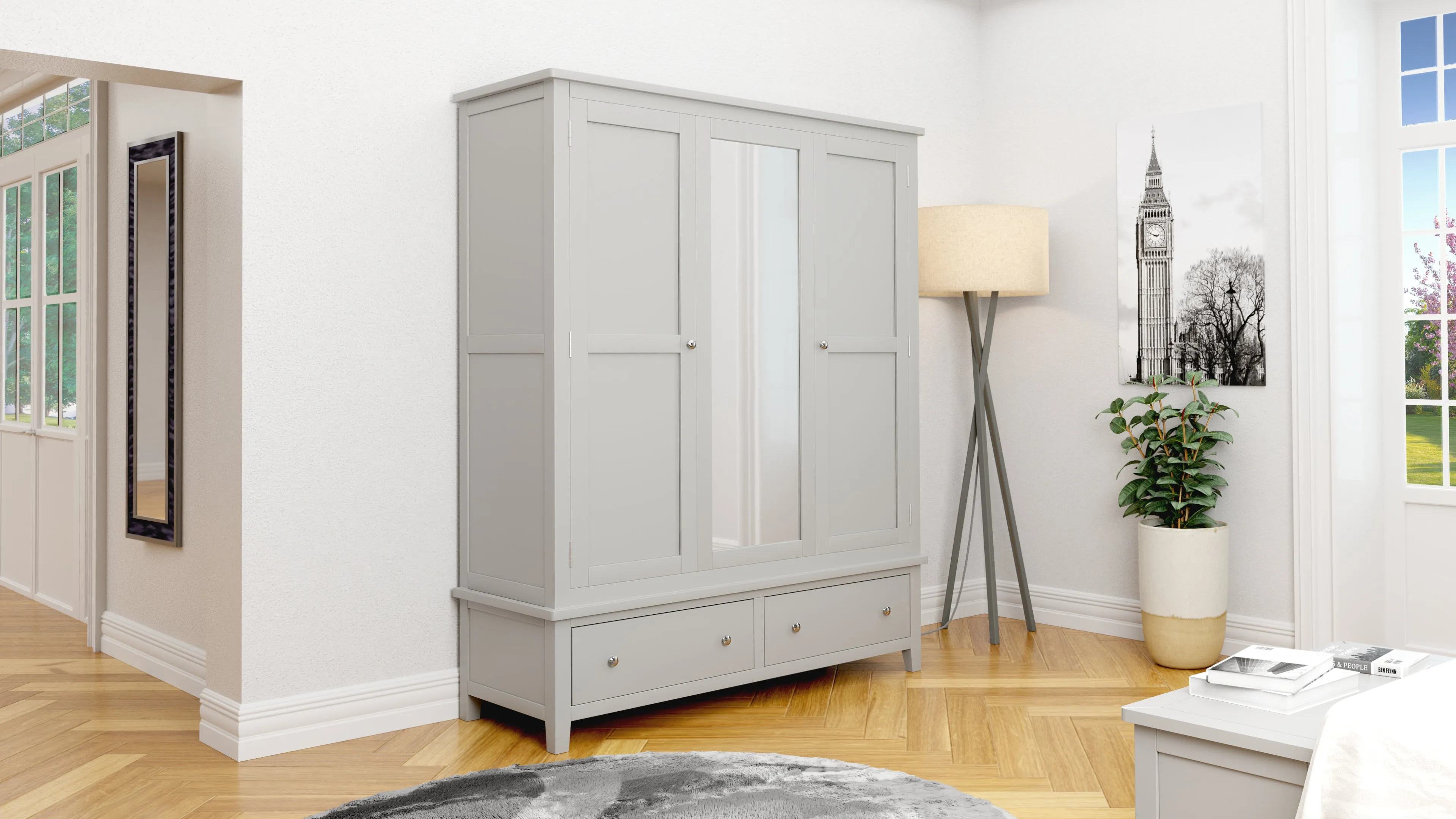Oxford 5ft King Size Bed Grey