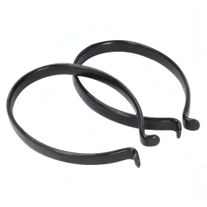 Oxford PVC Coated Trouser Clips - Black