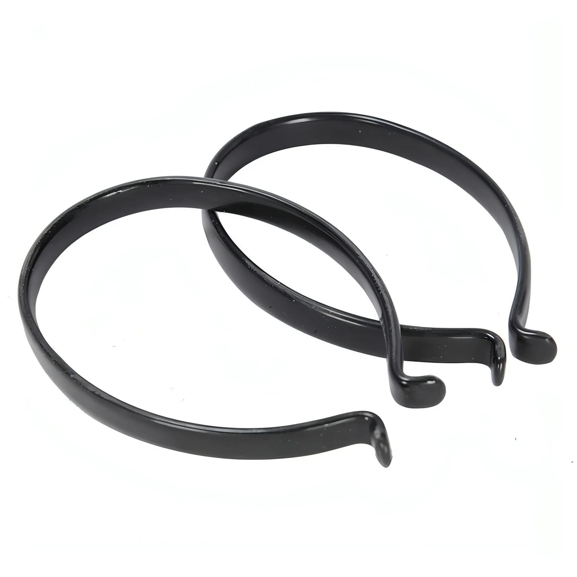 Oxford PVC Coated Trouser Clips - Black
