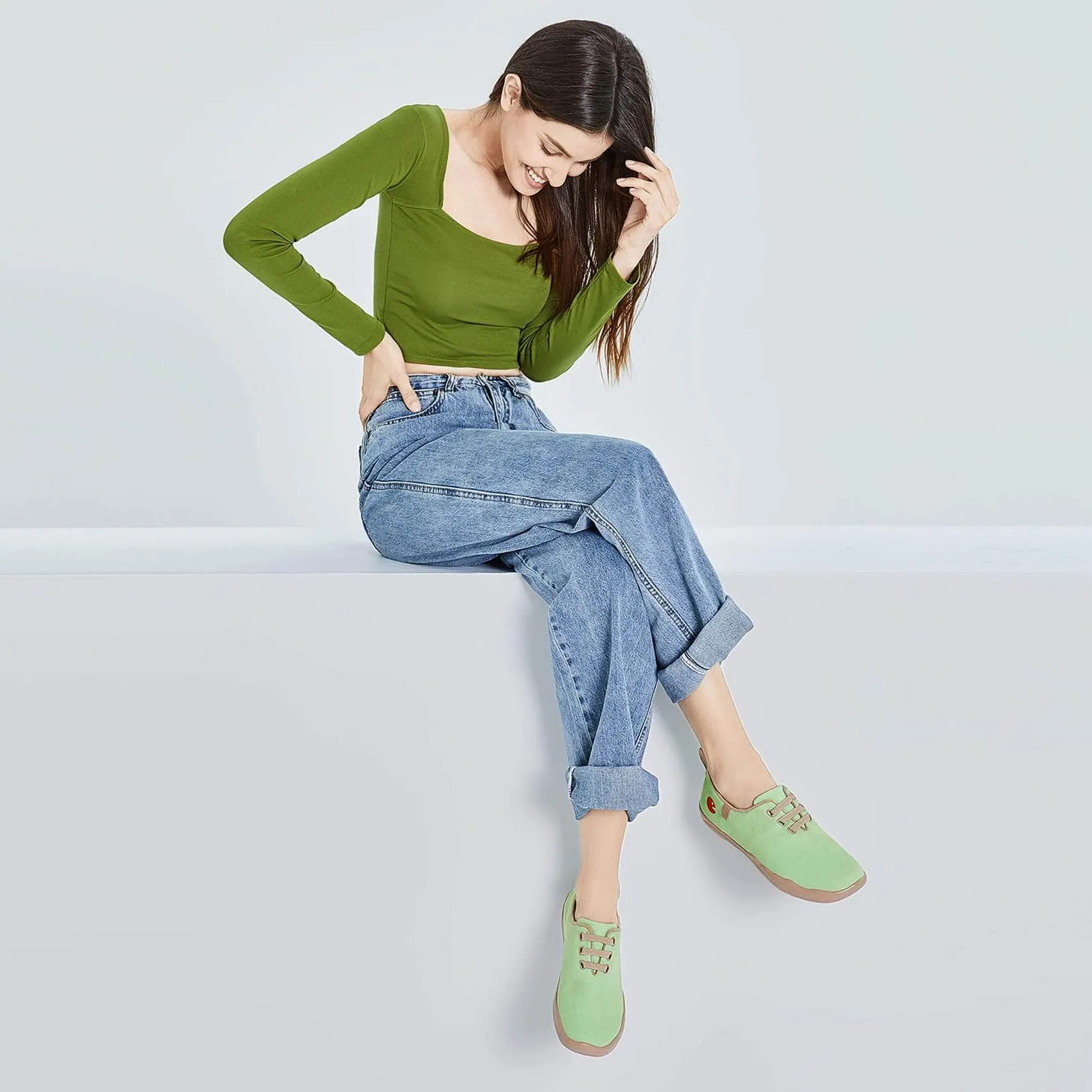 Pastel Green Moguer Women