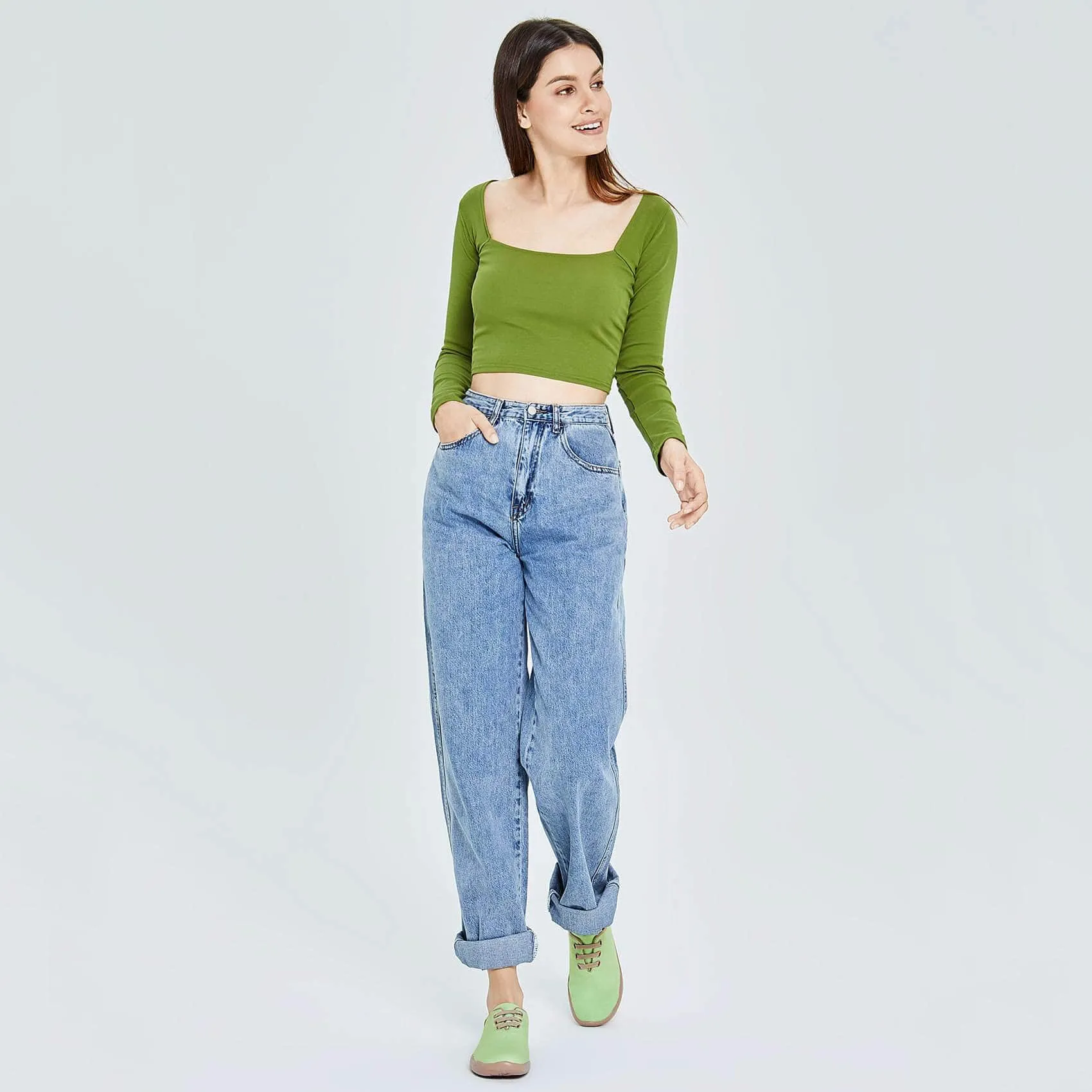Pastel Green Moguer Women