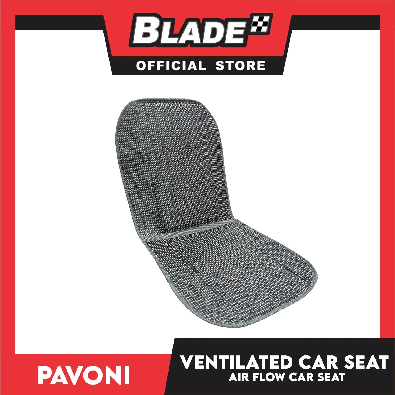 Pavoni Air Flow Car Seat 42 x 40 x 48 cm Ventilated Car Seat Cushion